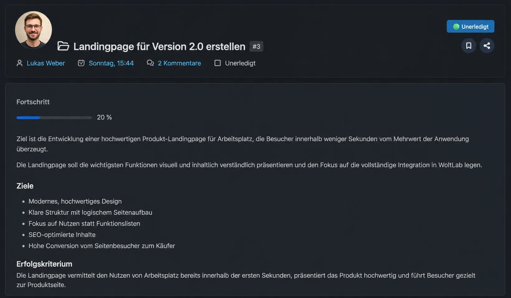 Leistungsstarke Aufgabenverwaltung.